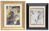 (2) PRINTS AFTER GUSTAV KLIMT
