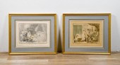 2 PRINTS AFTER THOMAS ROWLANDS