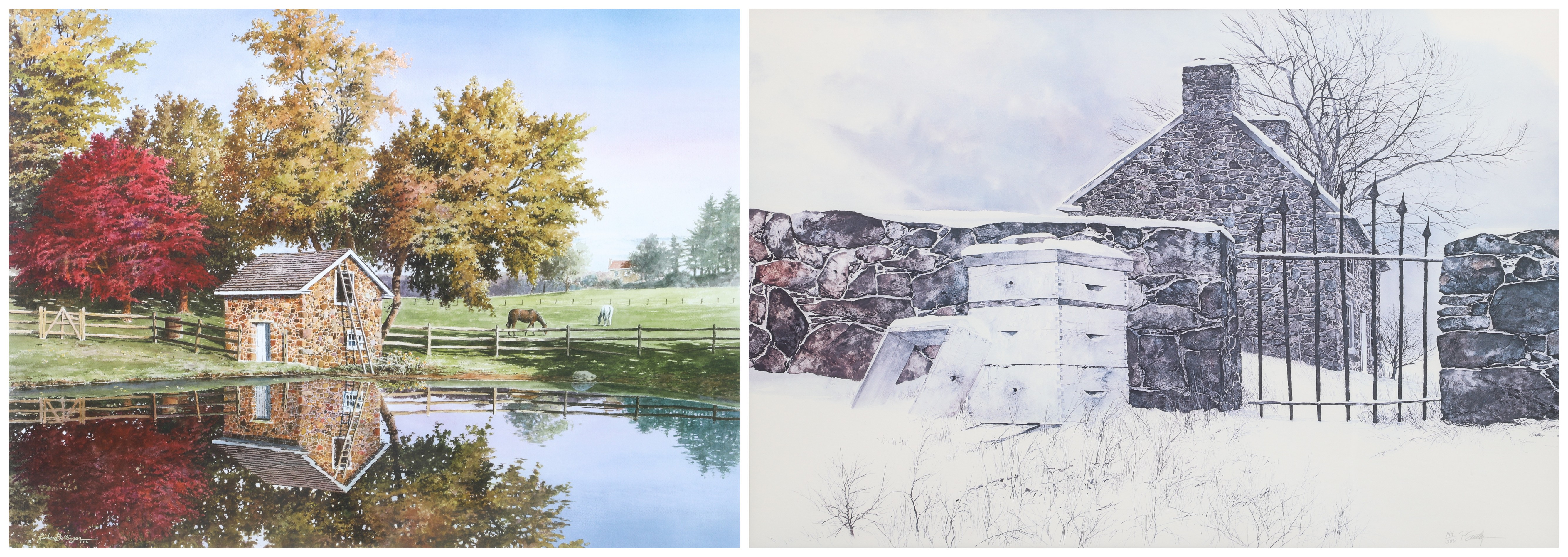 (2) Prints, Peter Sculthorpe &