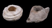 (2) PROTOTYPICAL OIL LAMPS, ME