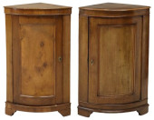 (2) PROVINCIAL WALNUT CORNER C