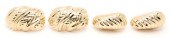 2 PRS. LADIES' OVAL 14K EARRIN