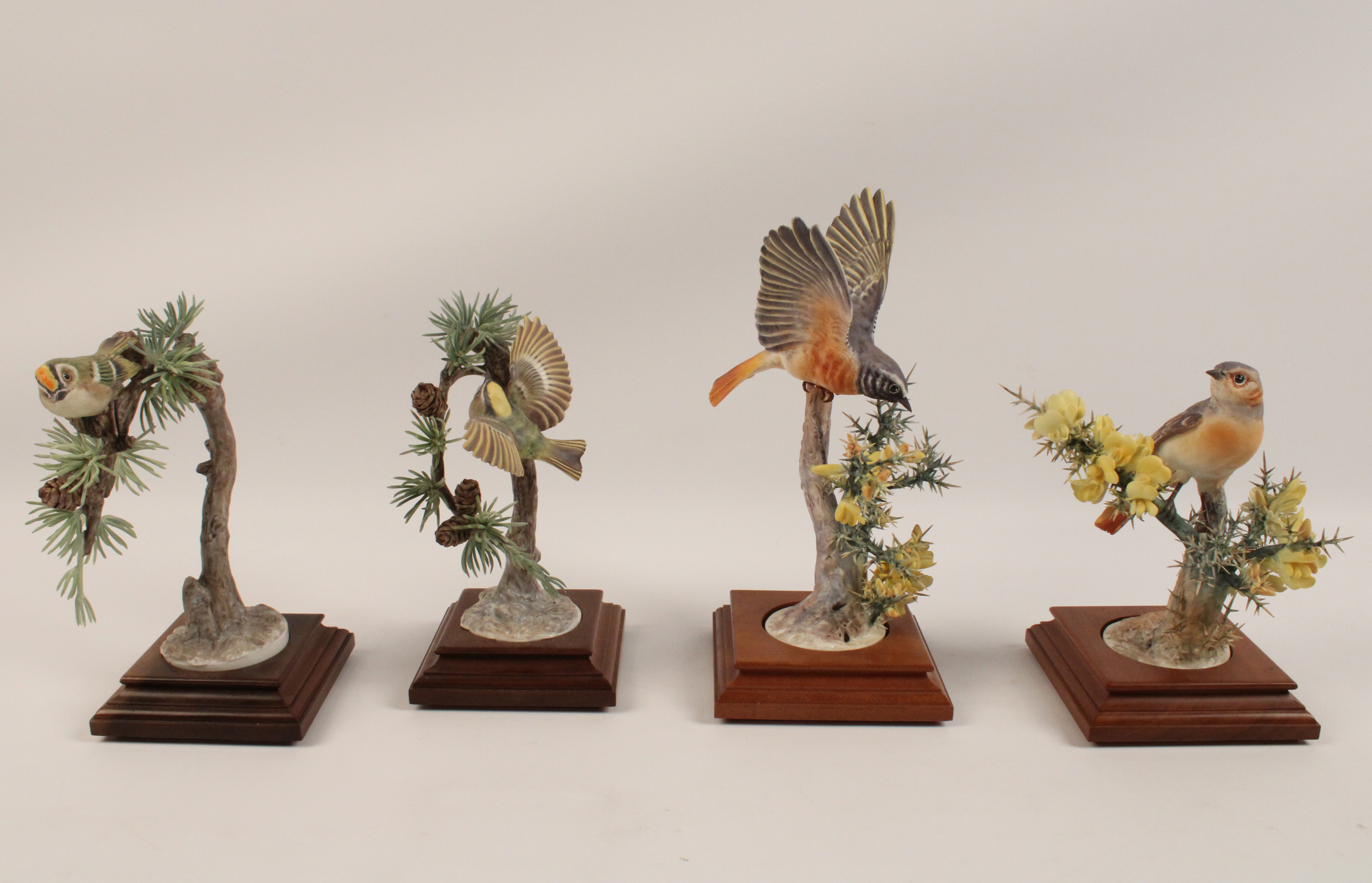 2 PRS OF PORCELAIN MODELS BY