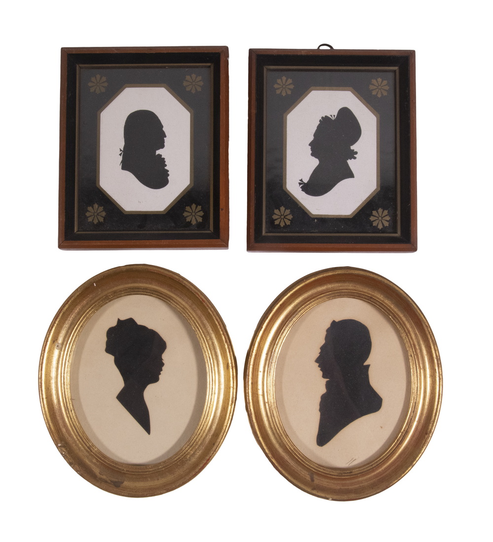 (2 PRS) SILHOUETTE PORTRAITS
