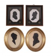 (2 PRS) SILHOUETTE PORTRAITS I