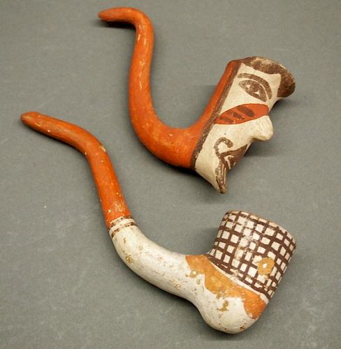 2 PUEBLO PIPESTwo early 20th