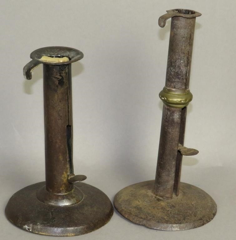 2 PUSH ROD CANDLESTICKSca.