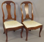 2 QUEEN ANN ARM CHAIRSca. 1760