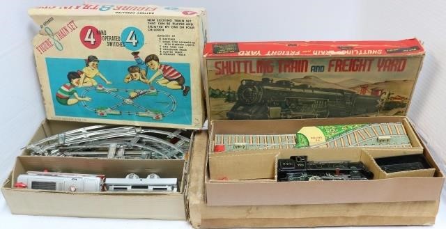 2 RAILROAD TRAIN SETS TO INCLUDE