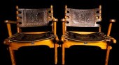 2 RARE ANGEL PAZMINO CHAIRS EC
