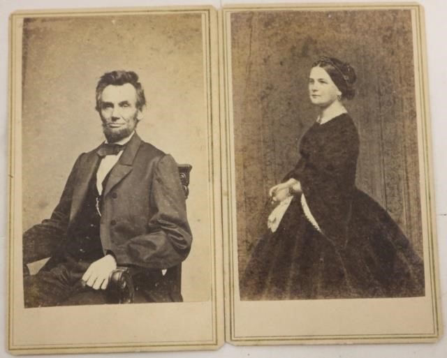 2 RARE CABINET CARDS:  PRESIDENT
