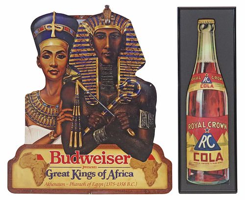 (2) RC COLA DIE CUT BOTTLE &AMP;