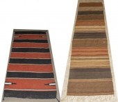 (2) RED & BLACK RUGS/ BLANKETS