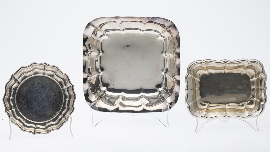 2 REED & BARTON SERVING DISHES &