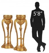 (2) REGENCE STYLE CARVED GILT