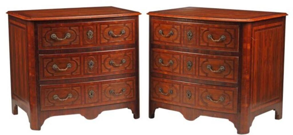 (2) REGENCE STYLE INLAID