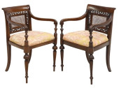 (2) REGENCY PERIOD MAHOGANY CA
