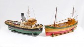 2 REMOTE CONTROL SHIP MODELS: