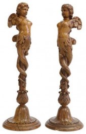 (2) RENAISSANCE REVIVAL CARVED