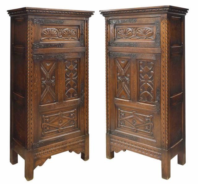 (2) RENAISSANCE REVIVAL CARVED