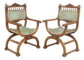 (2) RENAISSANCE REVIVAL UPHOLS