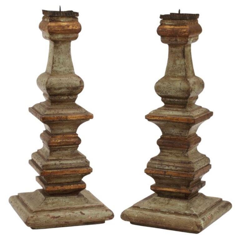 (2) RENAISSANCE STYLE PARCEL GILT