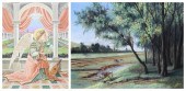 (2) Reproduction paintings, an