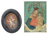 (2) RETABLOS, LADY OF REFUGE,