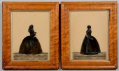 2 REVERSE SILHOUETTE PAINTINGS