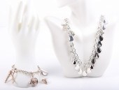 (2) RLM Sterling charm bracele