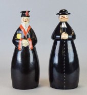 2 ROBJ FRENCH PORCELAIN DECANT