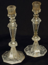 (2) ROCK CRYSTAL TURNED-FORM C