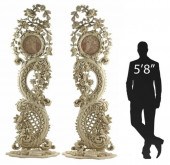 (2) ROCOCO STYLE CARVED & PAIN