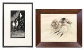 (2) ROD TALBOT SCRATCH BOARD D