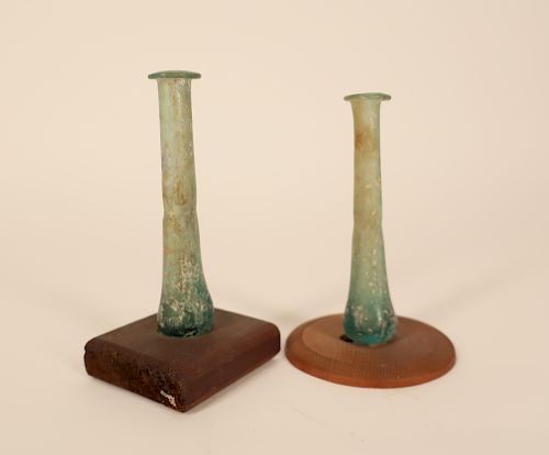 2 ROMAN GLASS TEAR VILES, 200 AD2
