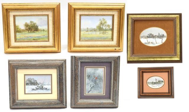 (2) RON VAUGHAN (TX) MINIATURE