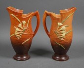 (2) ROSEVILLE FREESIA POTTERY