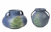(2) Roseville Windsor Blue pot