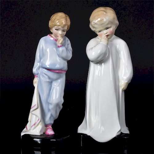 2 ROYAL DOULTON CHILDREN FIGURINES,