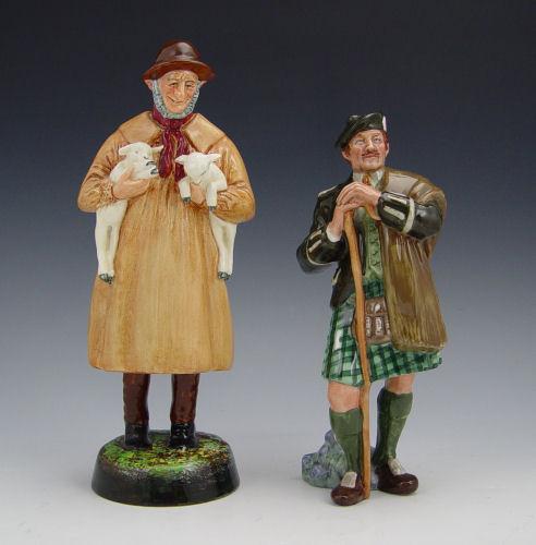 2 ROYAL DOULTON FIGURES: 1) Lambing