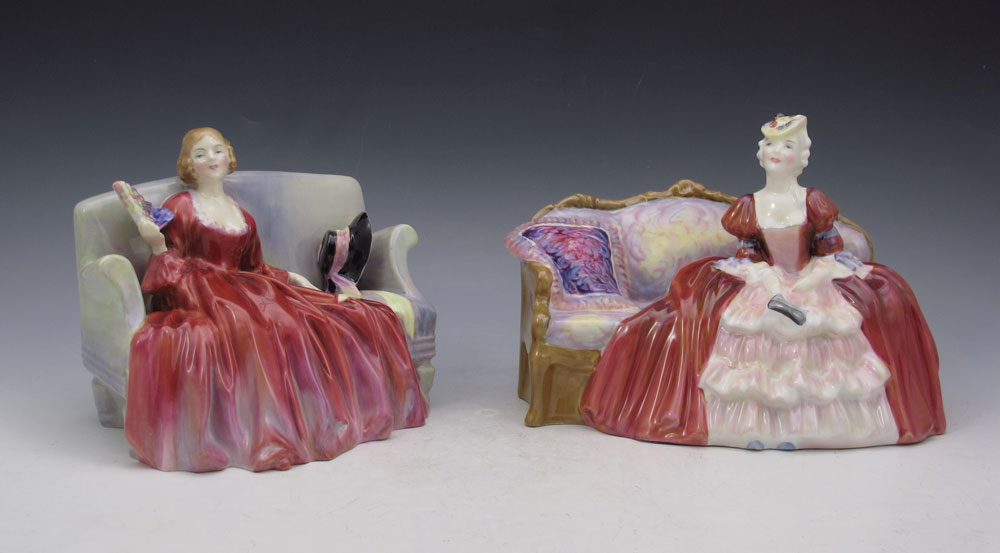 2 ROYAL DOULTON FIGURINES: 1)