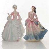 2 ROYAL DOULTON FIGURINES, BAR
