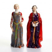 2 ROYAL DOULTON FIGURINES, MAT