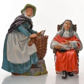 2 ROYAL DOULTON FIGURINES, OLD
