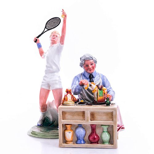 2 ROYAL DOULTON FIGURINES, THE ACE,