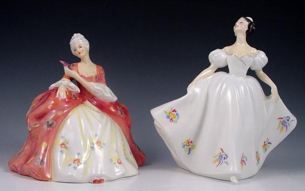 2 ROYAL DOULTON LADY FIGURES: