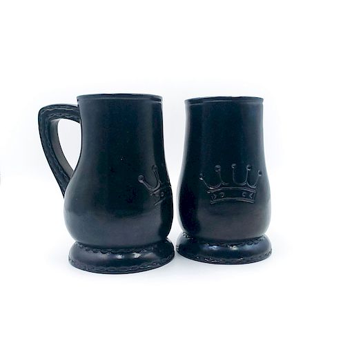 2 ROYAL DOULTON LEATHERWARE