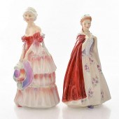 2 ROYAL DOULTON PRETTY LADY FI