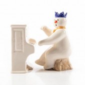 2 ROYAL DOULTON SNOWMAN FIGURE