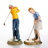 2 ROYAL DOULTON SPORTING FIGUR